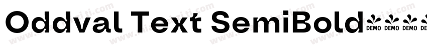 Oddval Text SemiBold字体转换